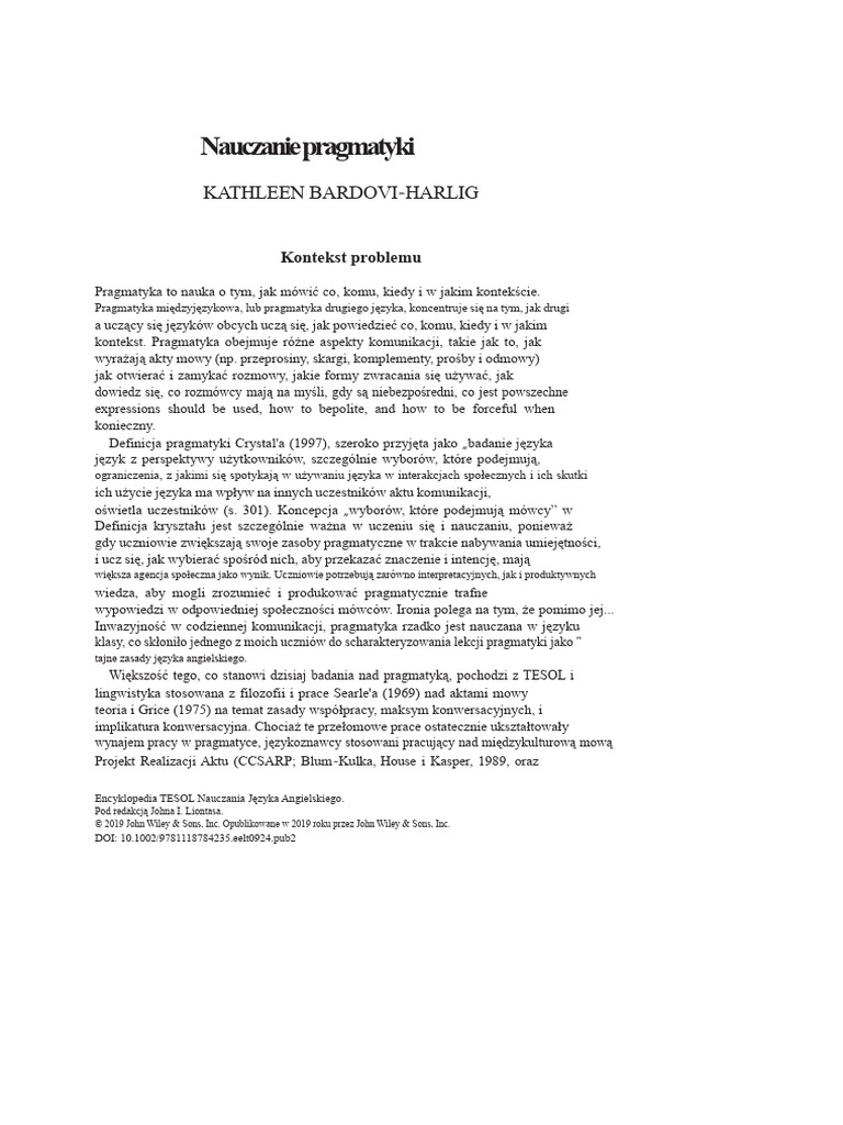 Bardovi Harlig, K. (2019) . | PDF
