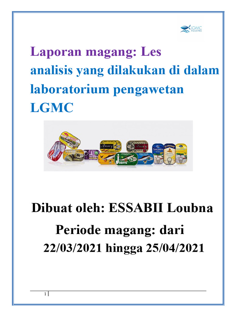 Laporan Magang di Laboratorium LGMC | PDF
