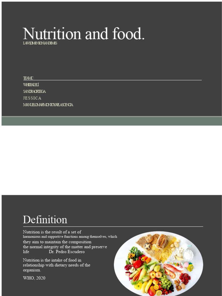 Nutrition and Food | PDF | Nutrition | Diet & Nutrition