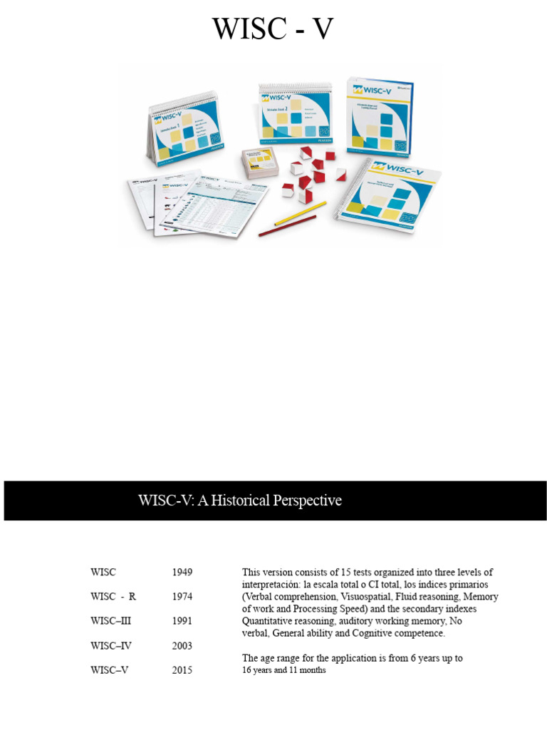 Wisc V | PDF | Working Memory | Learning