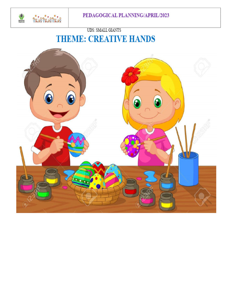 Creative Hands Pedagogical Planning 2023 | PDF