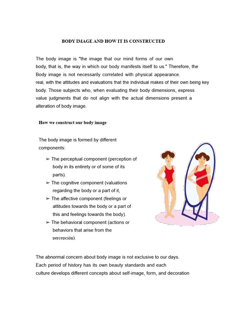 Understanding Body Image Construction | PDF | Body Image | Attitude ...
