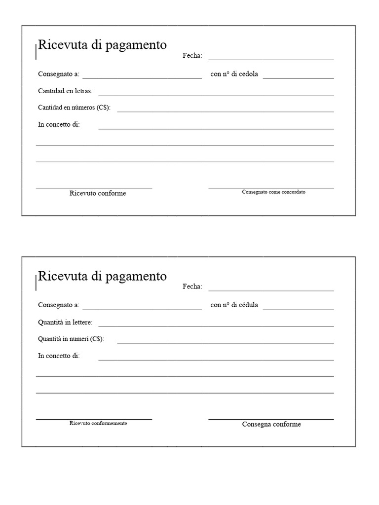Ricevuta | PDF
