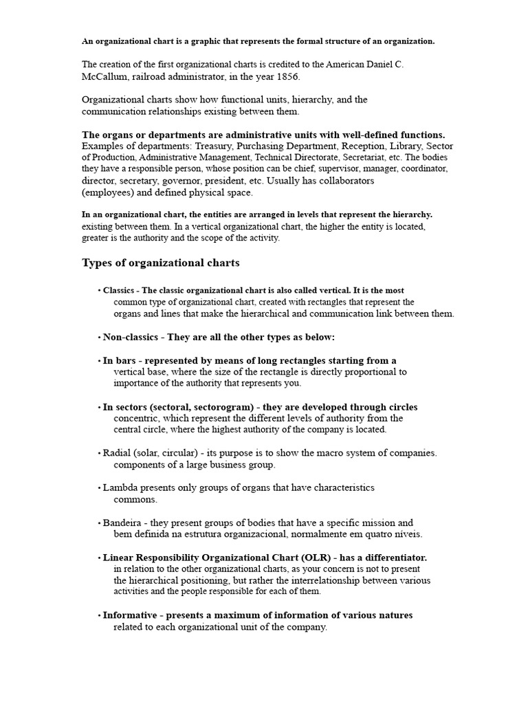 Understanding Organizational Charts | PDF | Hierarchy | Function ...