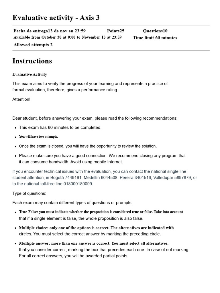 Evaluation Activity - Axis 3 - KNOWING HOW TO LIVE TOGETHER (LIVE IT ...