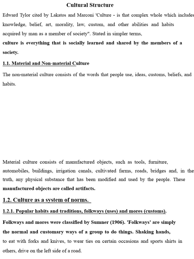 Understanding Cultural Structure and Norms | PDF | Dances | Society