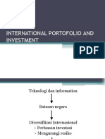 International Por to Folio and Investment