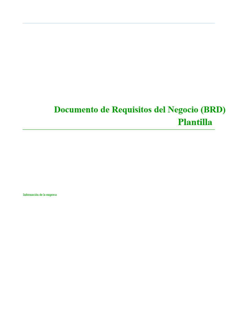Plantilla de FRD BRD | PDF | Procesos de negocio | Presupuesto