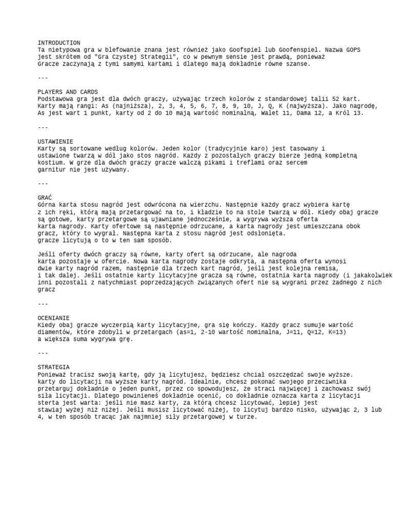Zasady GOPS | PDF