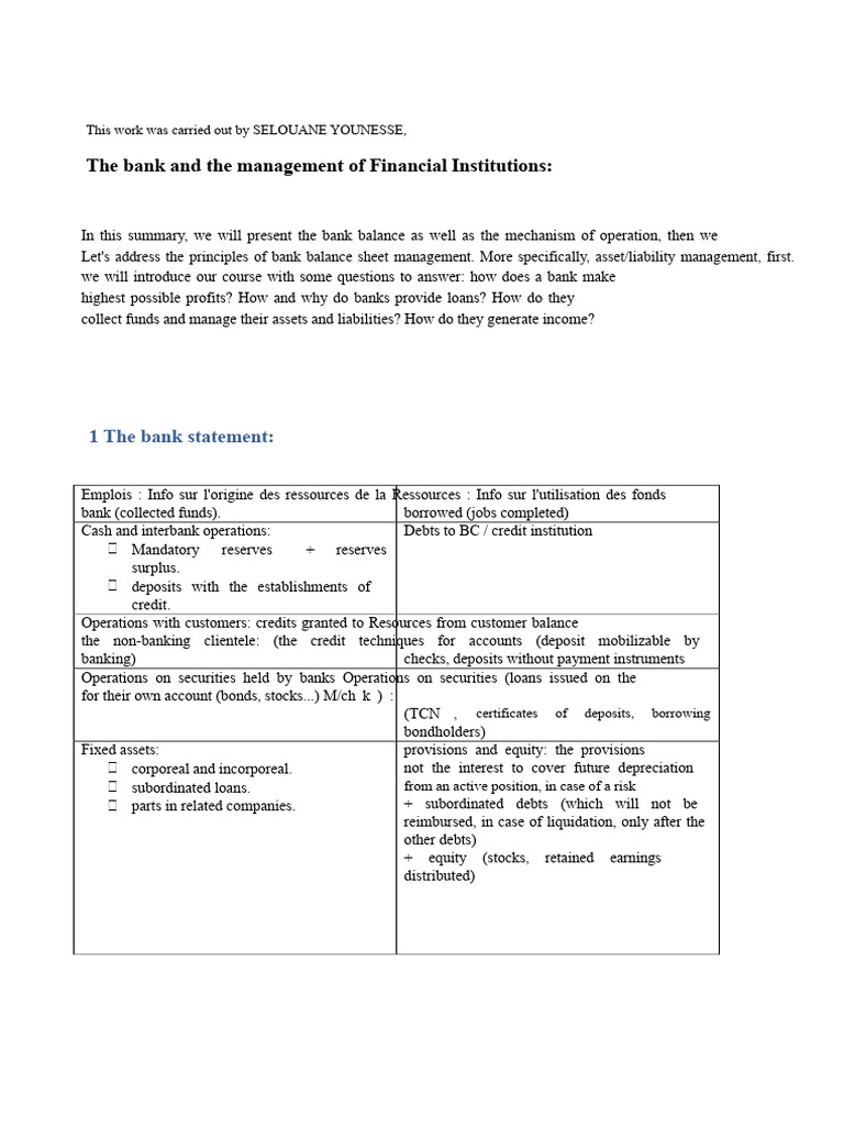 Bank Statement | PDF | Banks | Equity (Finance)