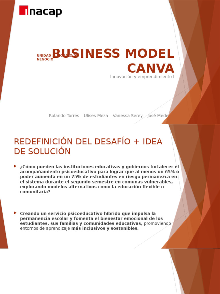 Modelo de Negocio para Bienestar Educativo | PDF | Iniciativa ...