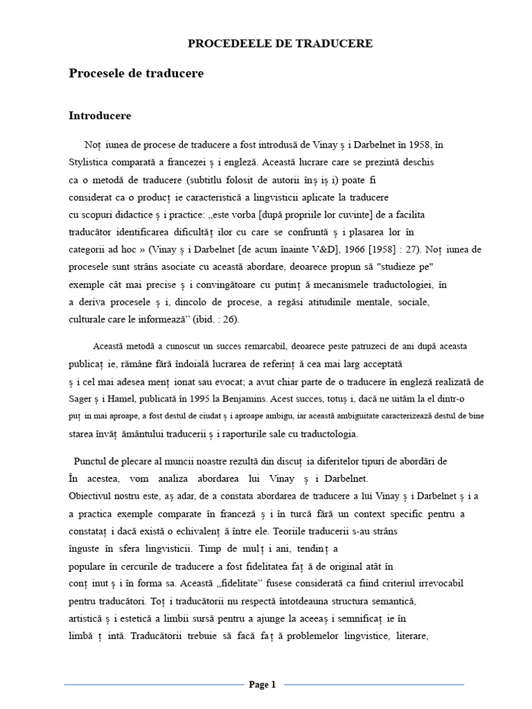 Curs - 03 Procese de Traducere | PDF
