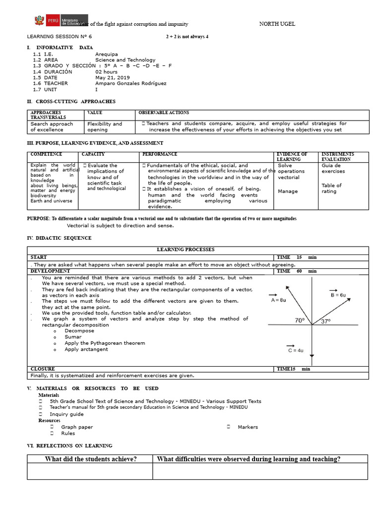 Session 6 - 2 Vector Operations | PDF | Euclidean Vector | Science
