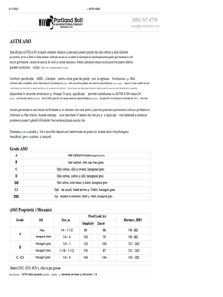 Astm A563 | PDF