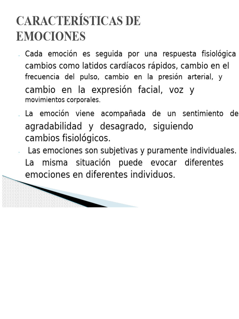 Características y Funciones de las Emociones | PDF | Las emociones ...