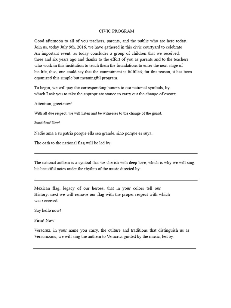Graduation Ceremony Program Overview | PDF