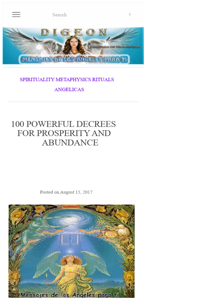 100 Powerful Decrees For Prosperity and Abundance | PDF