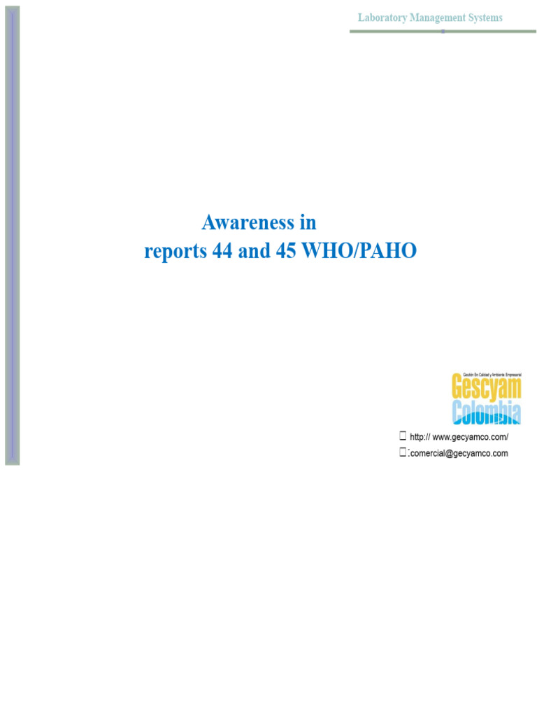 Reports 44 and 45 WHO | PDF | Verification And Validation | Laboratories