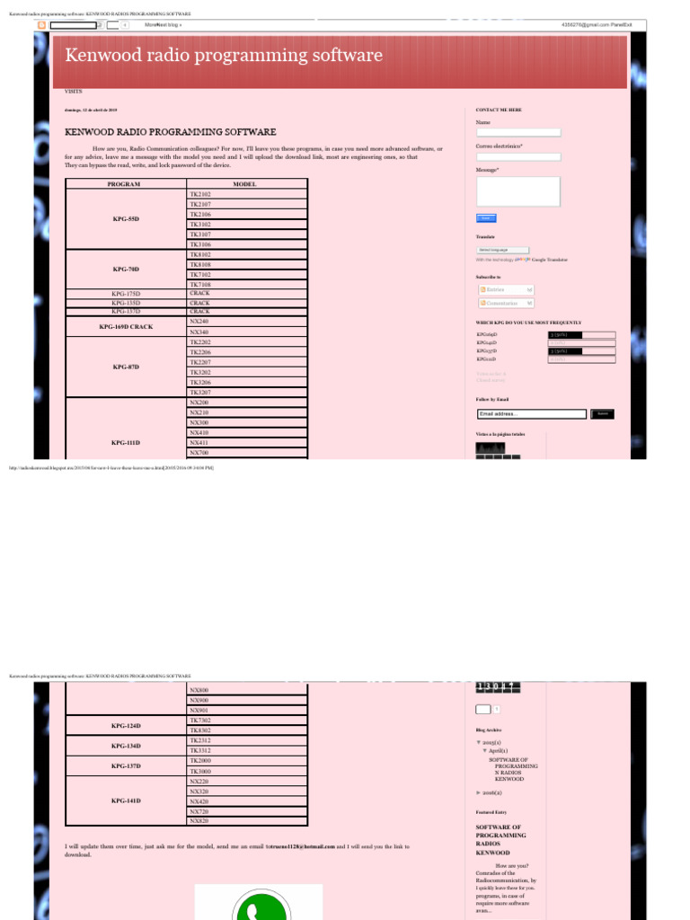 Kenwood Radio Programming Software Guide | PDF | Computing