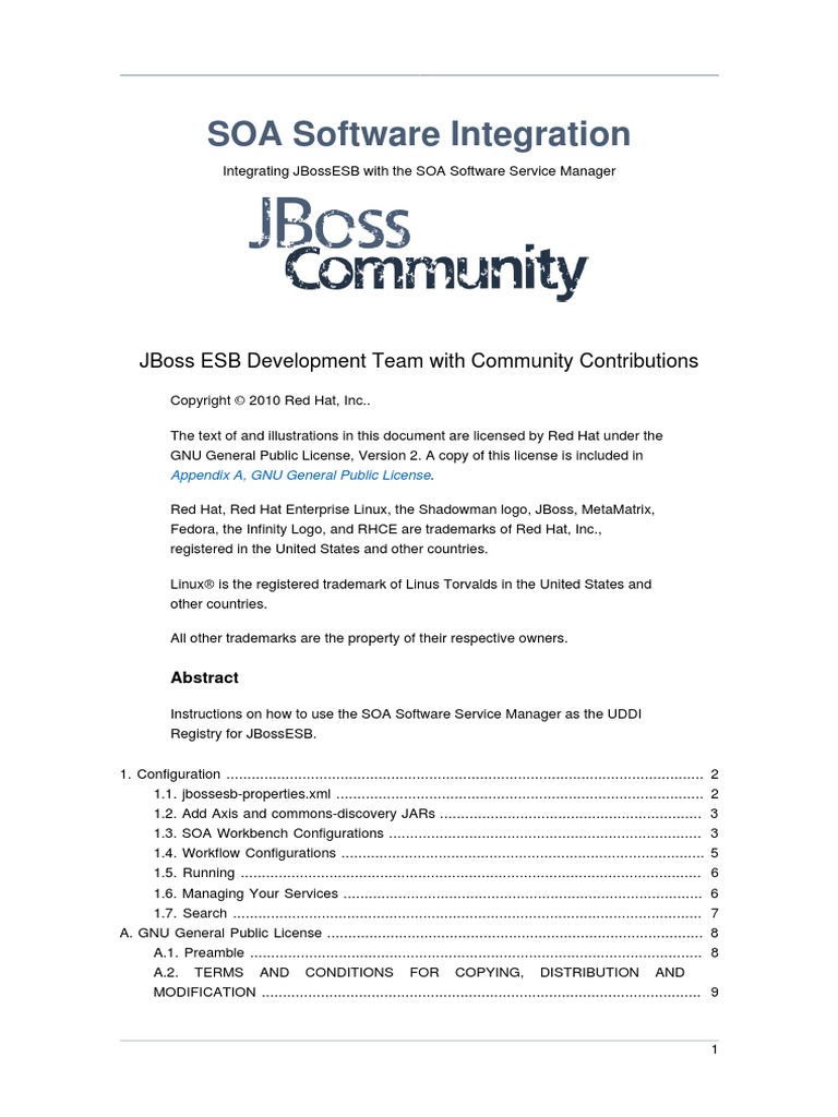 SOA Software Integration | PDF | License | Source Code