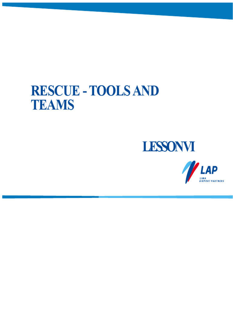 Aircraft Rescue Tools and Techniques | PDF | Tools | Pneumatics