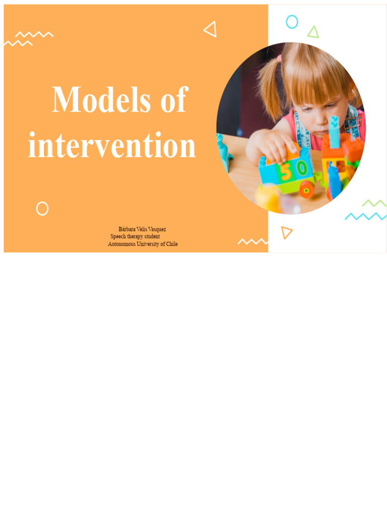 Speech Therapy Intervention Models | PDF | Reinforcement | Psychotherapy