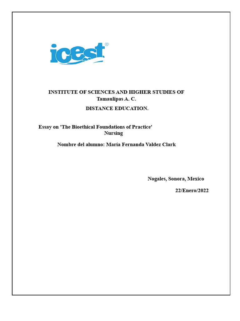 Bioethical Principles in Nursing Practice | PDF | Bioethics | Autonomy