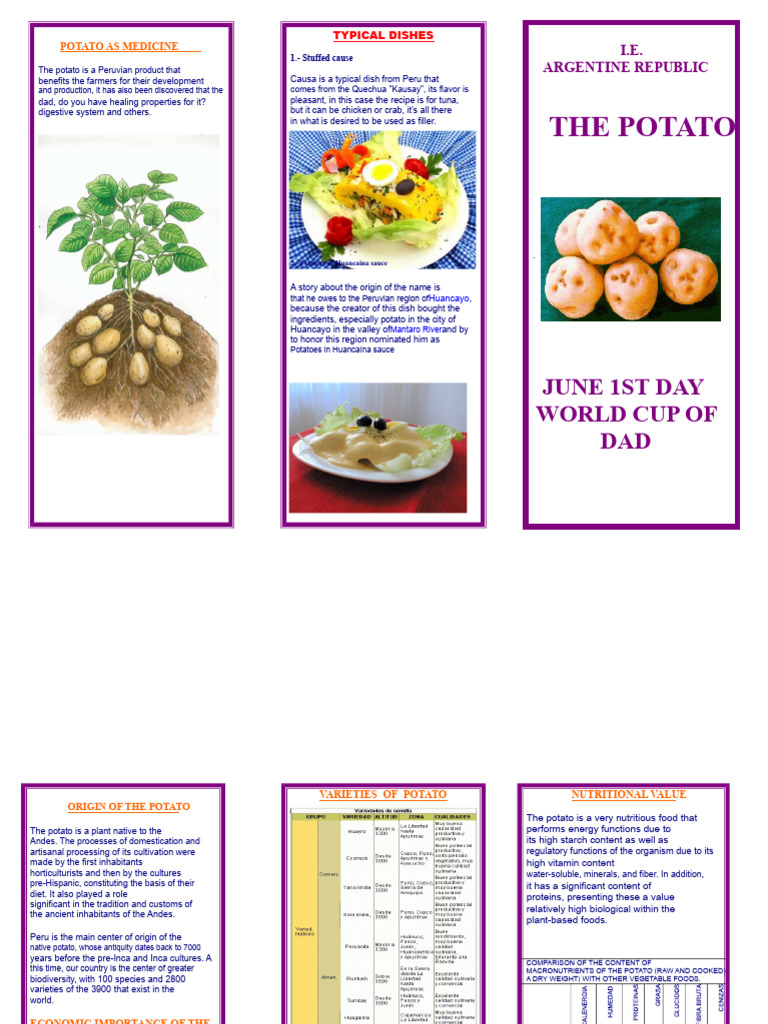 Triptych of THE POTATO | PDF | Potato | Vegetables