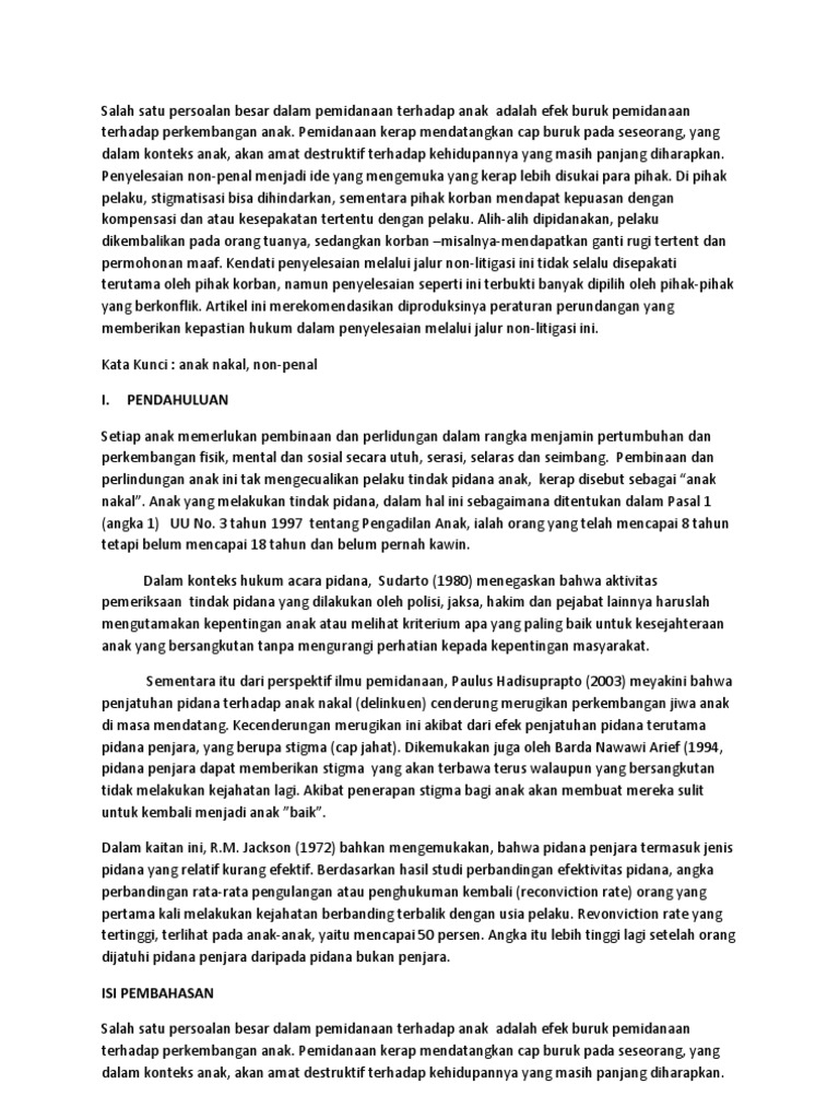 Bahan Makalah Politik Hukum Pidana