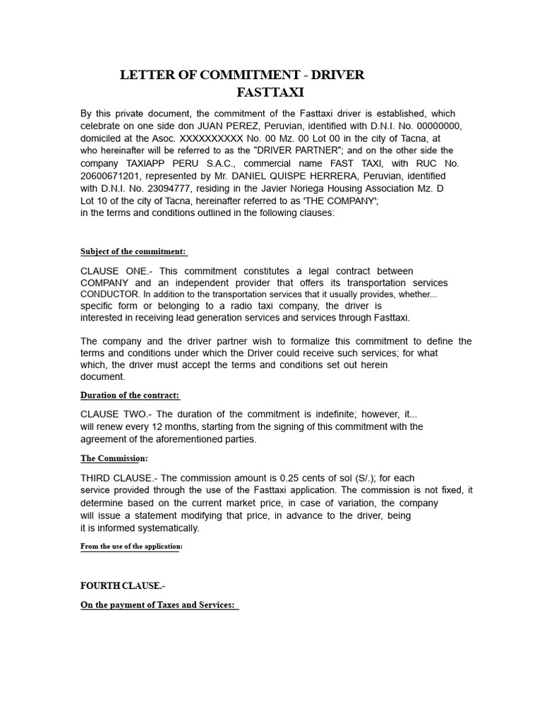 Letter of Commitment | PDF | Criminal Record | Justice