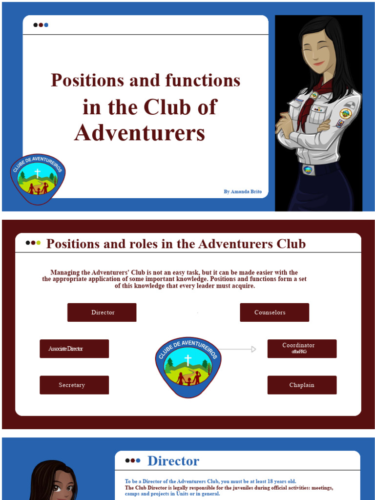 Adventurers Club Roles and Responsibilities | PDF