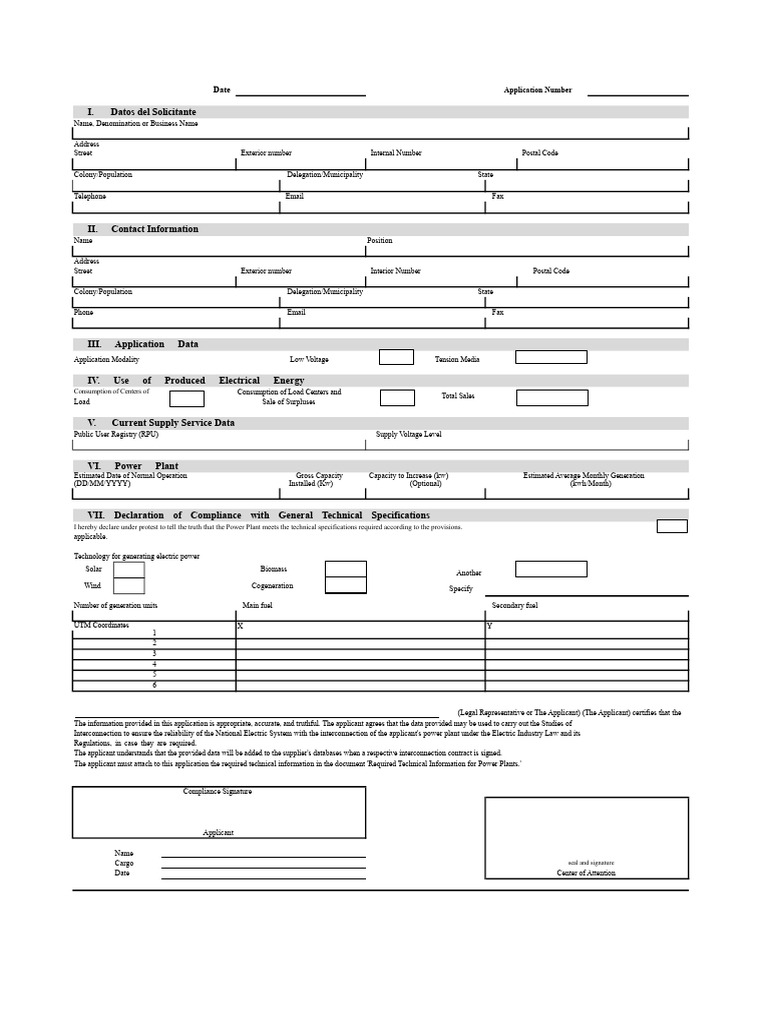 Interconnection Request Format 2 PDF | PDF | Power Station | Solar Power