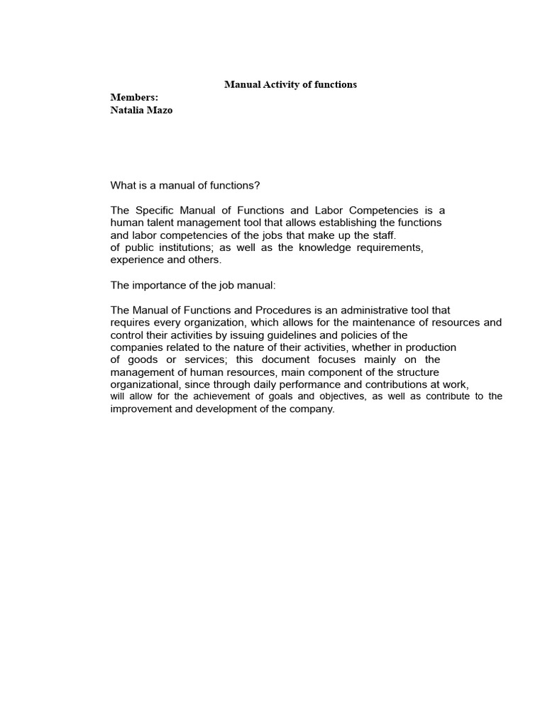 Manual of Functions and Job Competencies | PDF | Welding | Construction