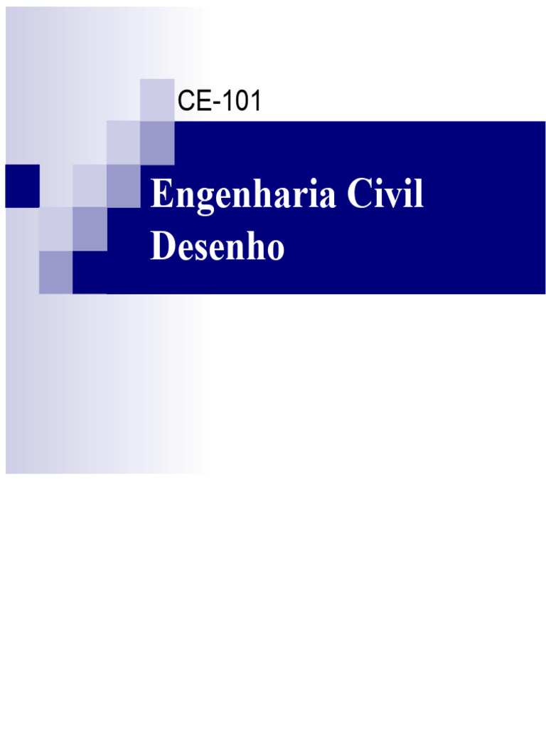Desenho de Engenharia Civil Aula 1 | PDF | Desenho | Engenheiro