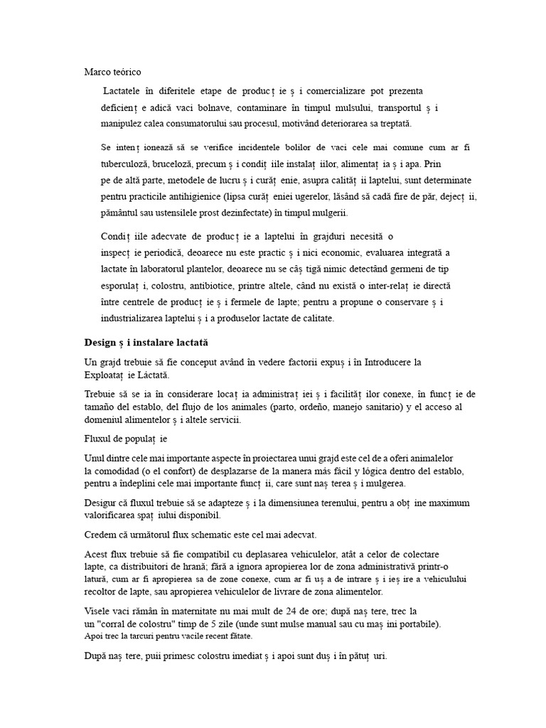 Cadru Teoretic Lactat 1 | PDF