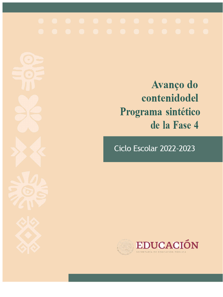 Programa Sintético Fase 4 1 | PDF | Aprendizado | Pedagogia