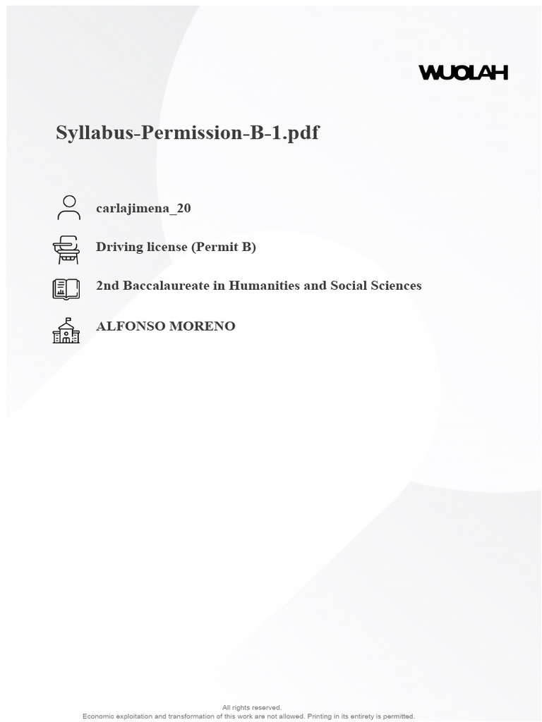 Permit B Driving License Guide | PDF | Traffic | Brake