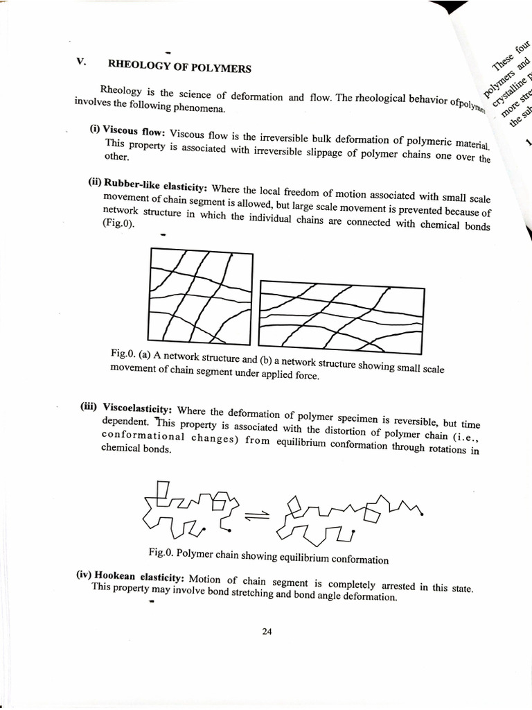 Polymer Physics Rheology Notes | PDF