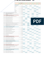 course schedule 2012