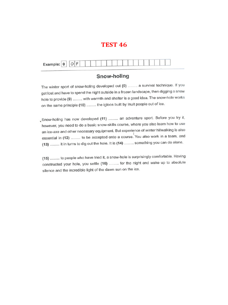 FCE Test 46-56 | PDF