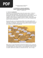 Introduction To Dynamic Optimization