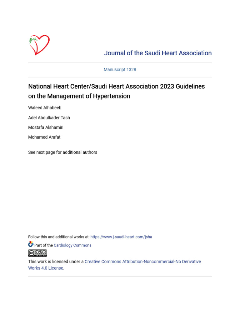 NHC SHA 2023 Guidelines On The Management of Hypertension. | PDF ...