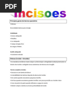 Principios gerais de técnica operatória