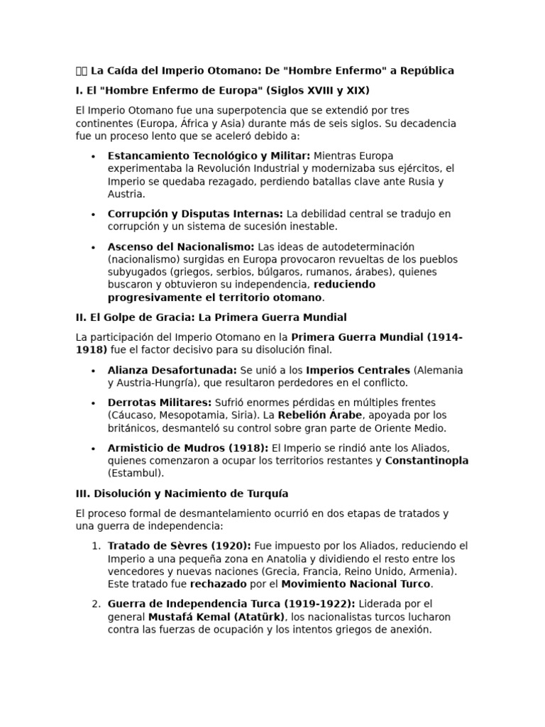 ?? La Caída Del Imperio Otomano | PDF | imperio Otomano | pavo