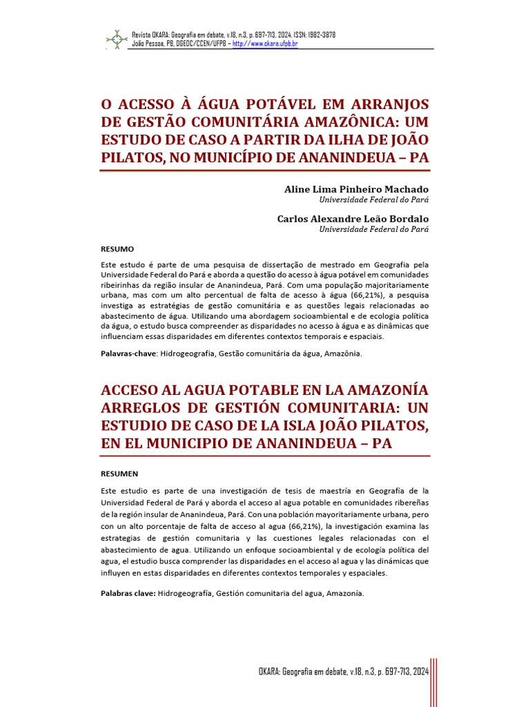 ART+7 - v18n3p697 713 2024 | PDF | Planejamento urbano | Saneamento