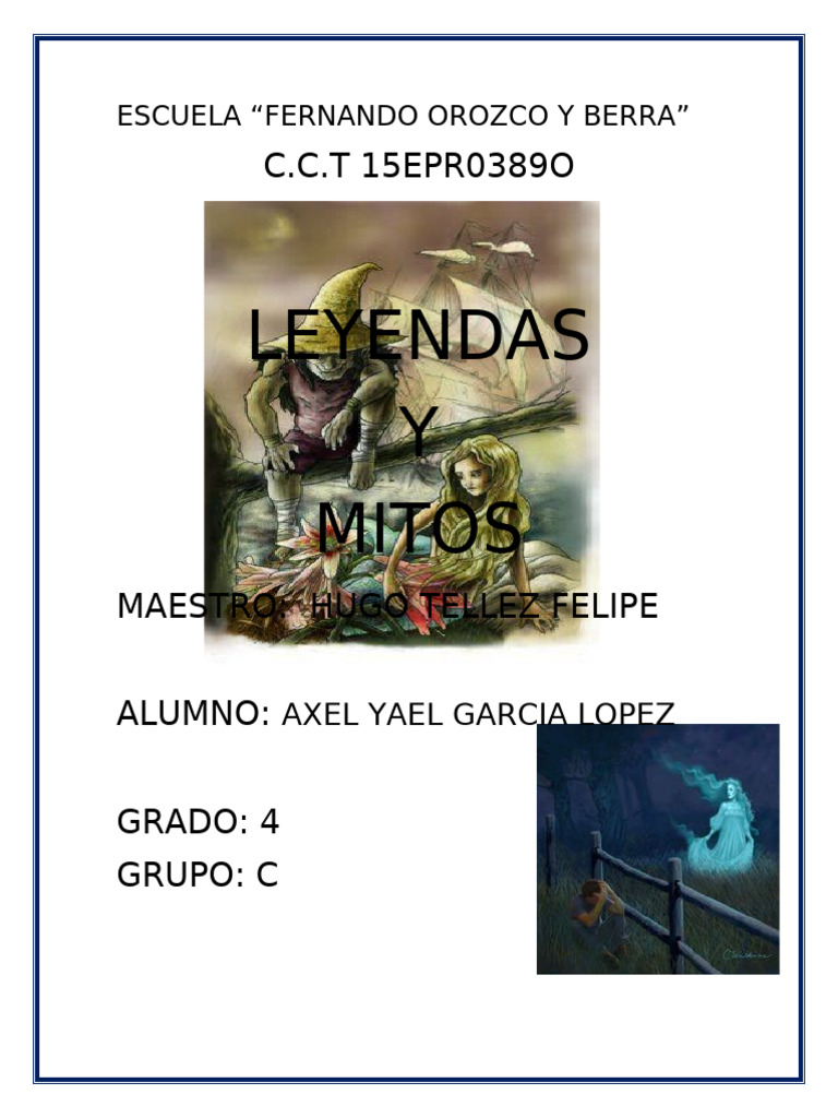 Leyendas y Mitos: Antología Escolar | PDF