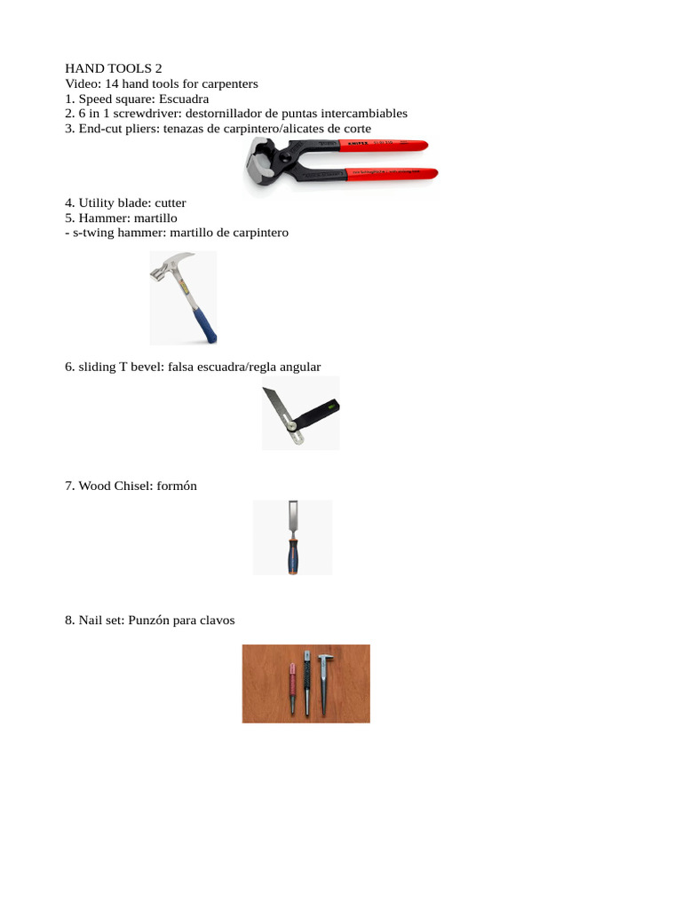 Hand Tools 2 - Iam | PDF