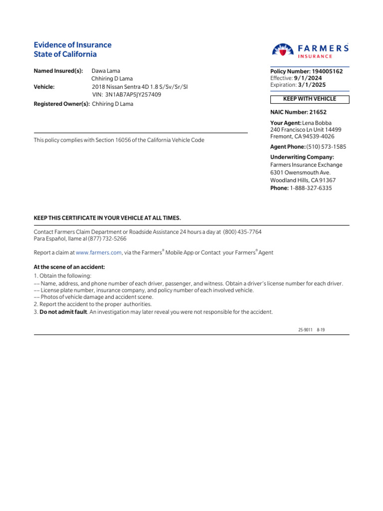 194005162_Renewal | PDF | Department Of Motor Vehicles | Insurance