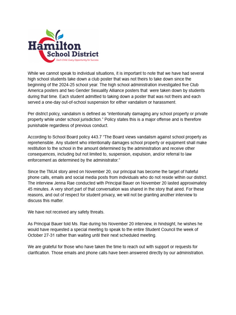 TMJ4 Statement | PDF