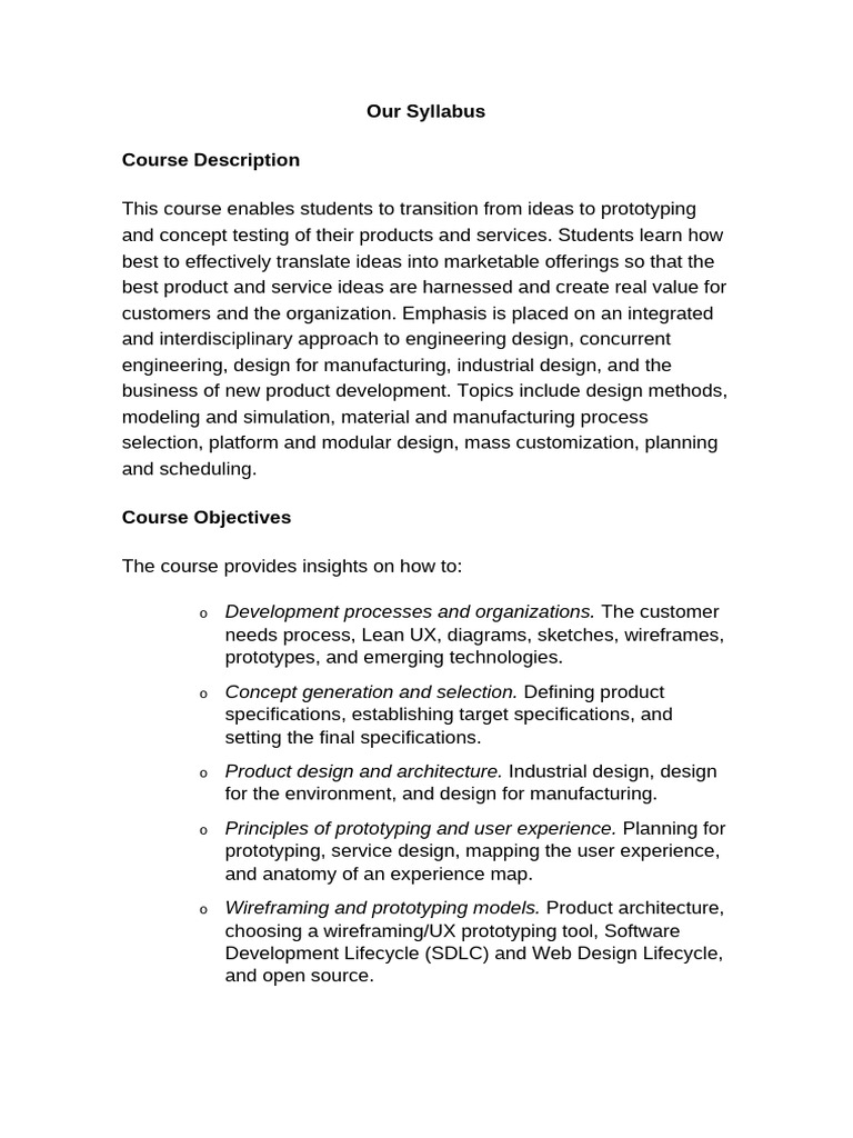 Module 1 Welcome To Product Design, Prototyping, and Testing | PDF ...